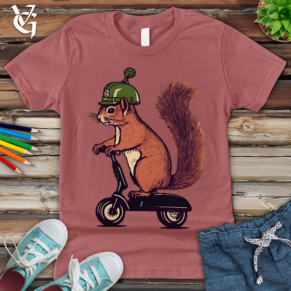 Viking Goods Squirrel Scoot Youth Tee Mauve / L