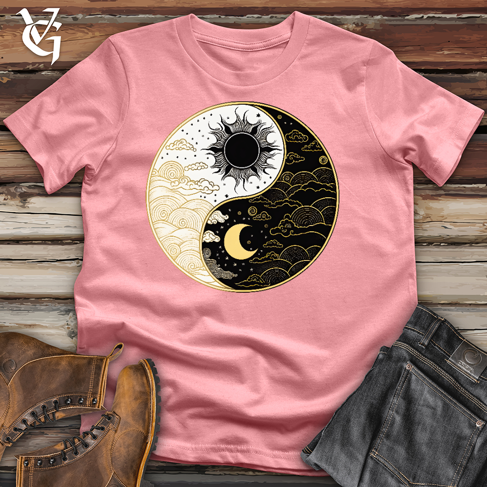 Viking Goods Sun And Moon Yin Yang Cotton Tee Mauve / L