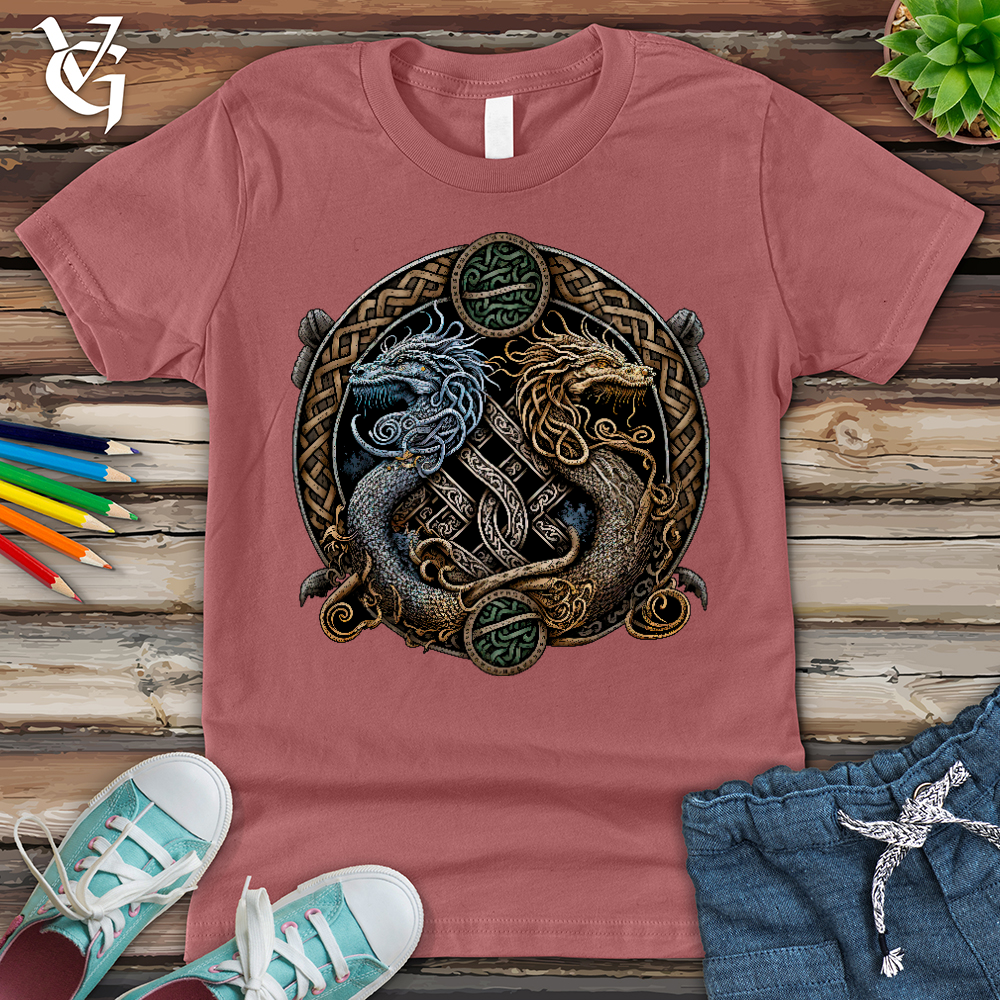 Viking Goods Two Dragons Youth Tee Mauve / L