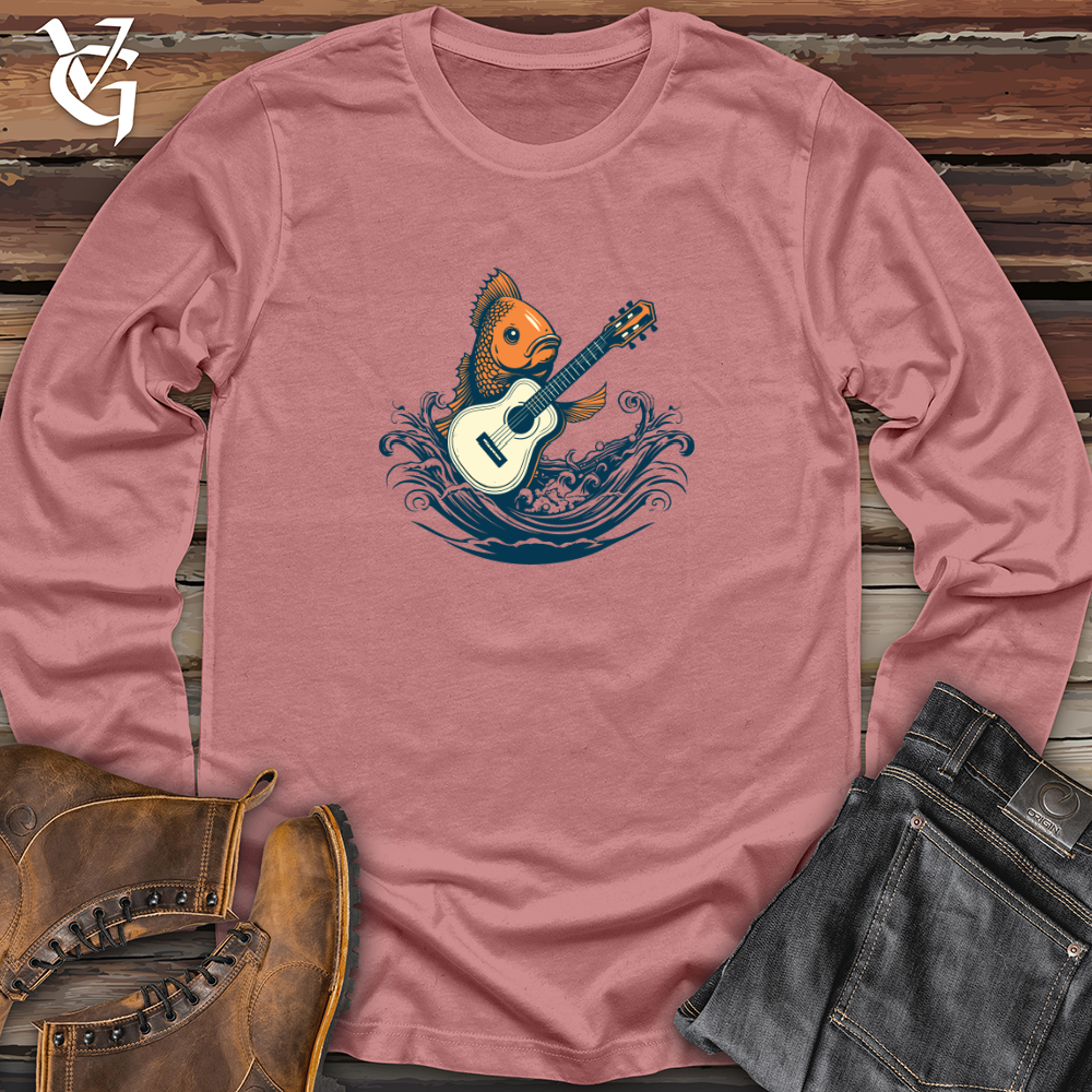 Viking Goods Vintage Groovefish 01 Long Sleeve Mauve / L