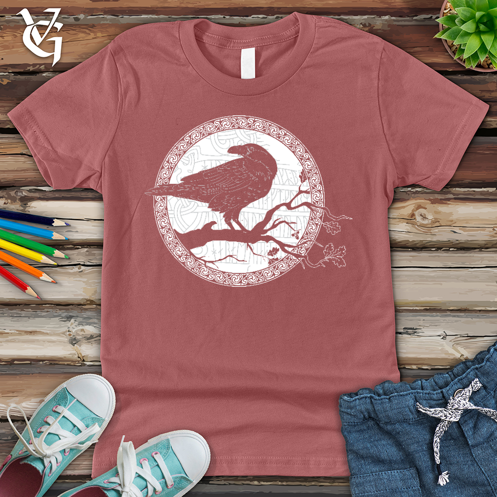 Viking Goods White Raven Winter Youth Tee Mauve / L