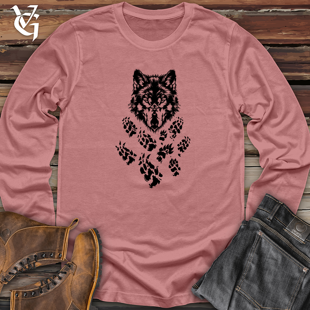 Viking Goods Wolf Paw Trail Long Sleeve Mauve / L