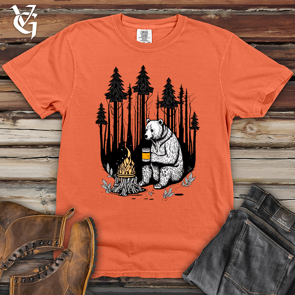 Viking Goods Bear Happy Hour Heavy Cotton Comfort Colors Tee Melon / L