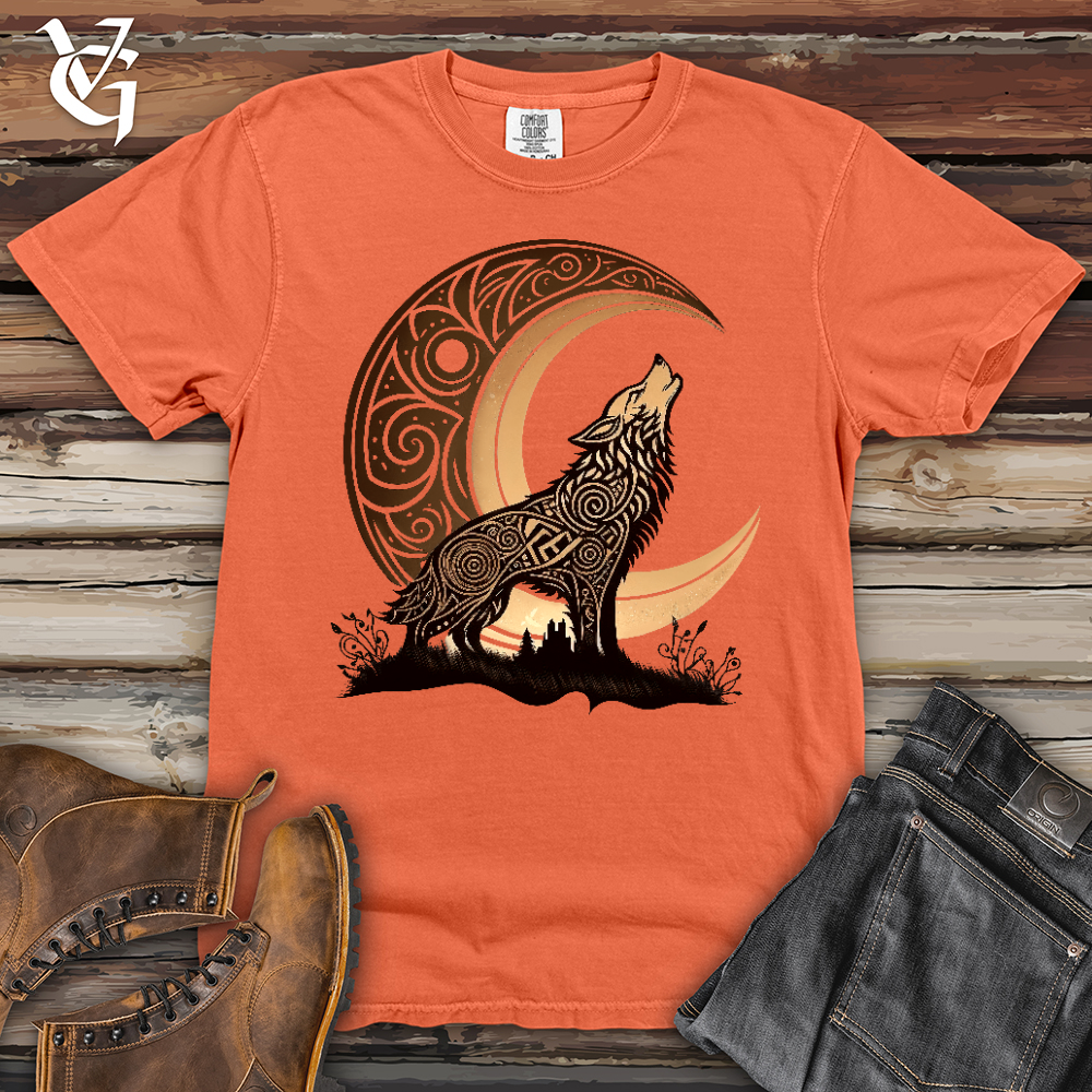 Viking Goods Celtic Wolf Heavy Cotton Comfort Colors Tee Melon / L