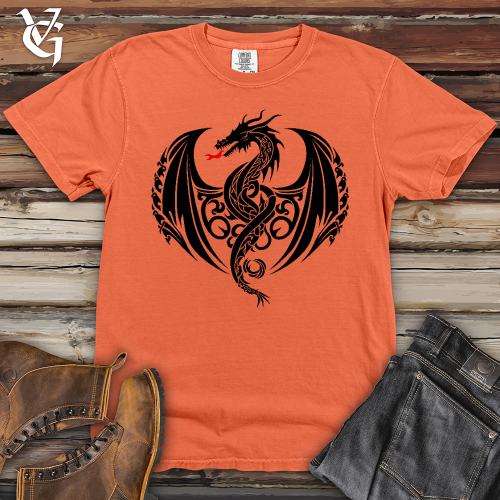Viking Goods Fire Breathing Dragon Heavy Cotton Comfort Colors Tee Melon / L