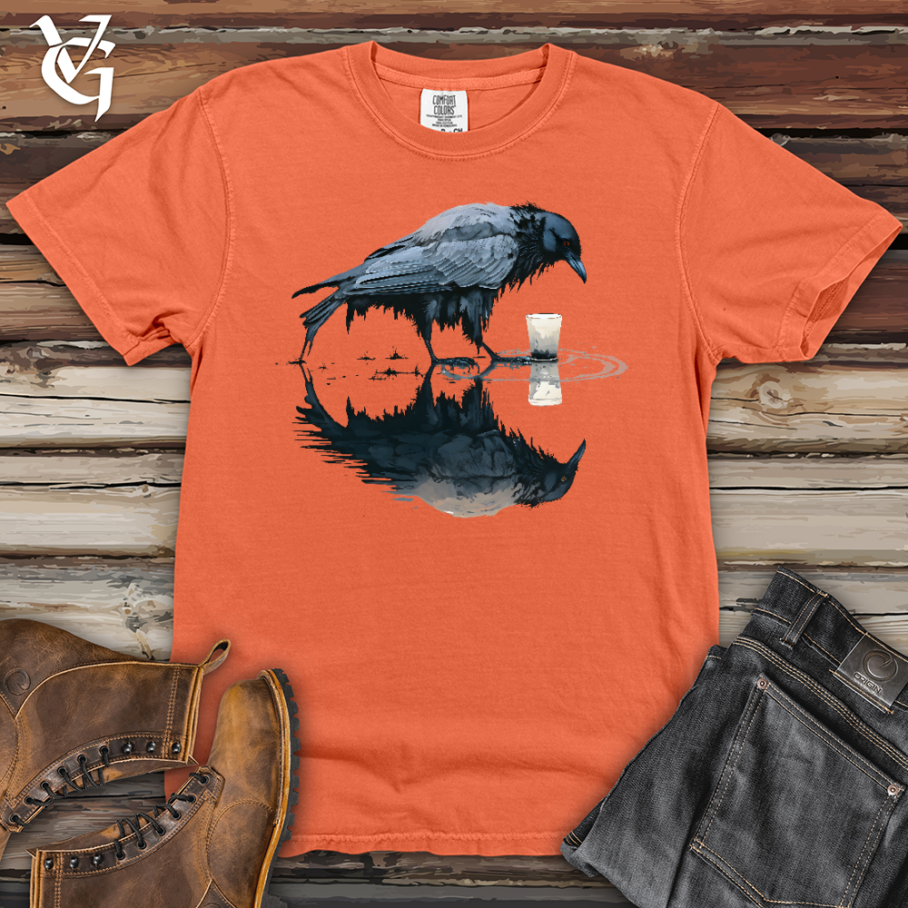 Viking Goods Raven Reflection Heavy Cotton Comfort Colors Tee Melon / L