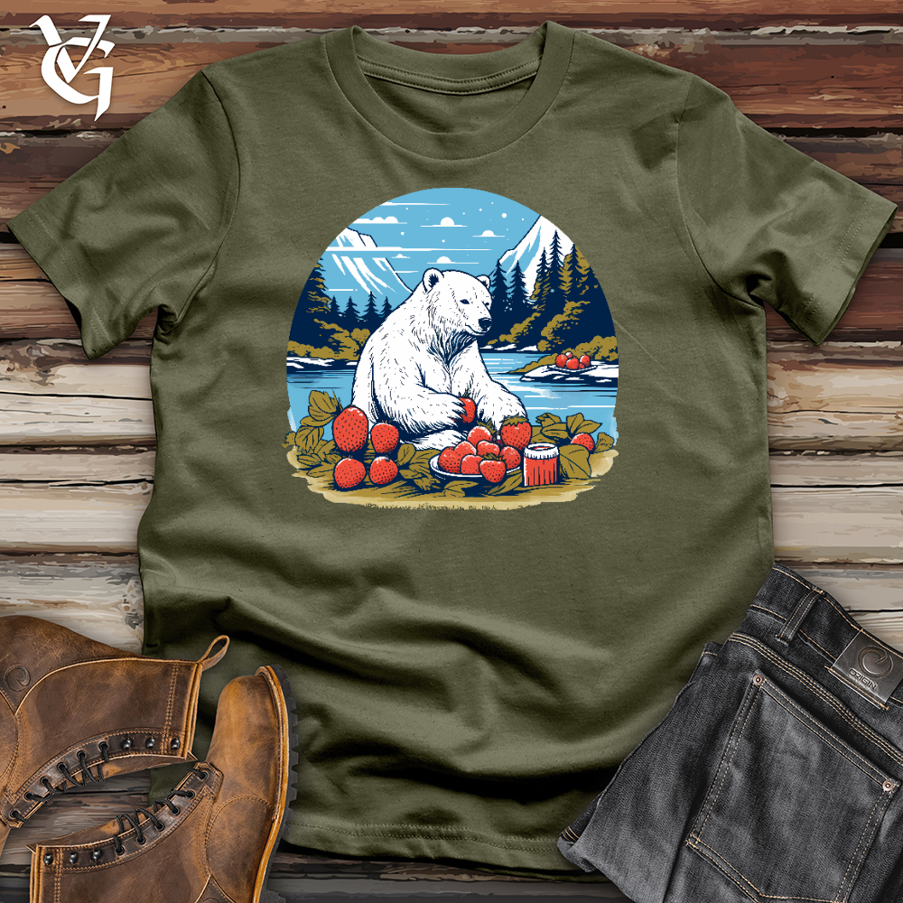 Viking Goods A Bear Enjoy the Nature Cotton Tee Military Green / L