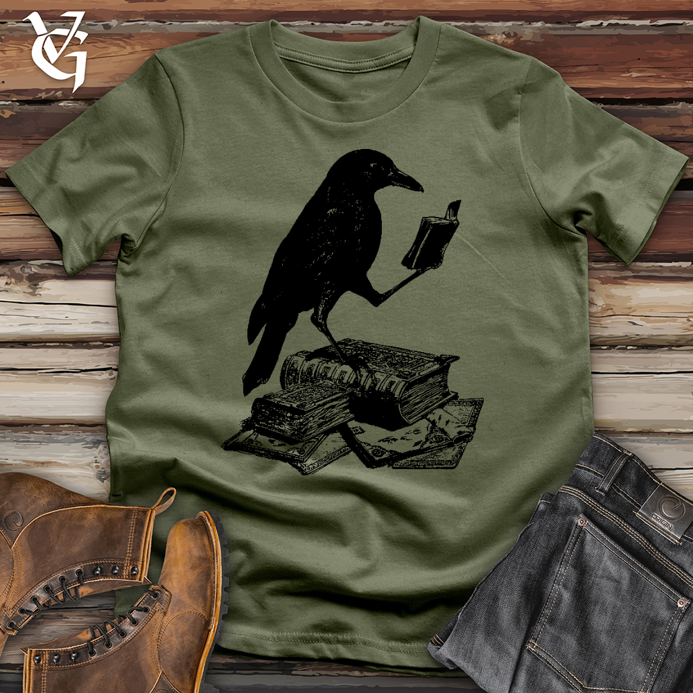 Viking Goods A Little Light Reading Softstyle Tee Military Green / L