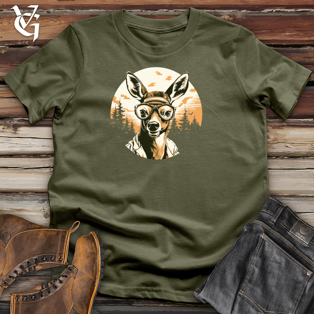 Viking Goods Aerial Antler Aviator Cotton Tee Military Green / L