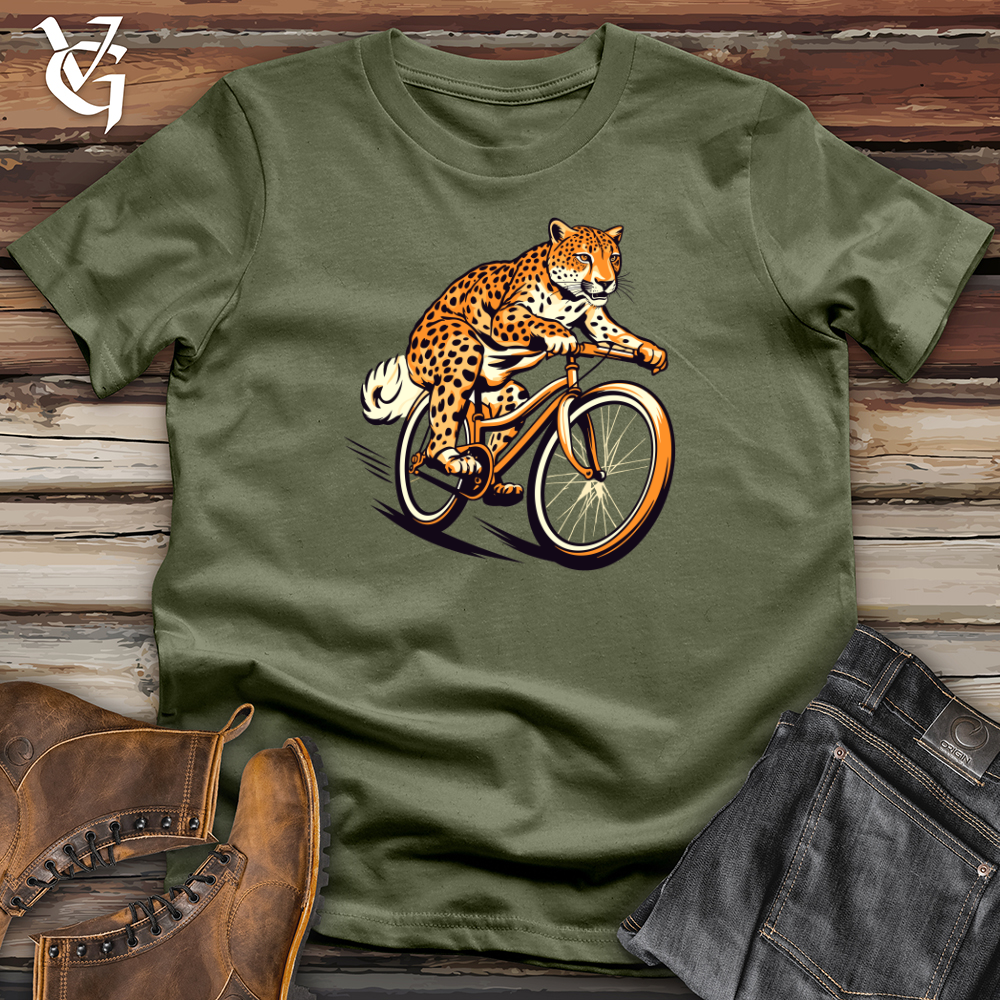 Viking Goods Agile Cheetah Cyclist Softstyle Tee Military Green / L