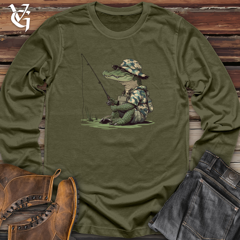 Viking Goods Alligator Angler Adventure Long Sleeve Military Green / L