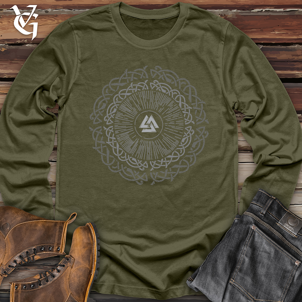 Viking Goods Ancient Round Celtic Long Sleeve Military Green / L