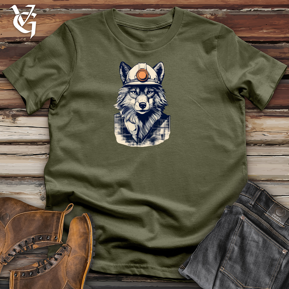 Viking Goods Architectural Howl Blueprint Cotton Tee Military Green / L