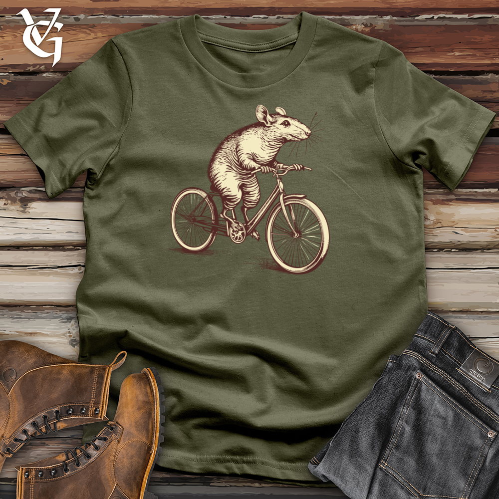 Viking Goods Armadillo Pedal Power Adventure Cotton Tee Military Green / L