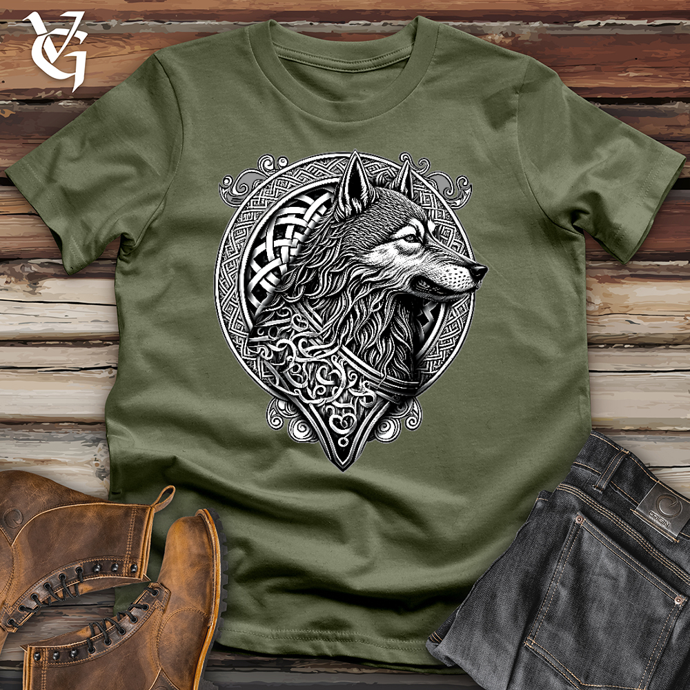 Viking Goods Armored Wolf Softstyle Tee Military Green / L