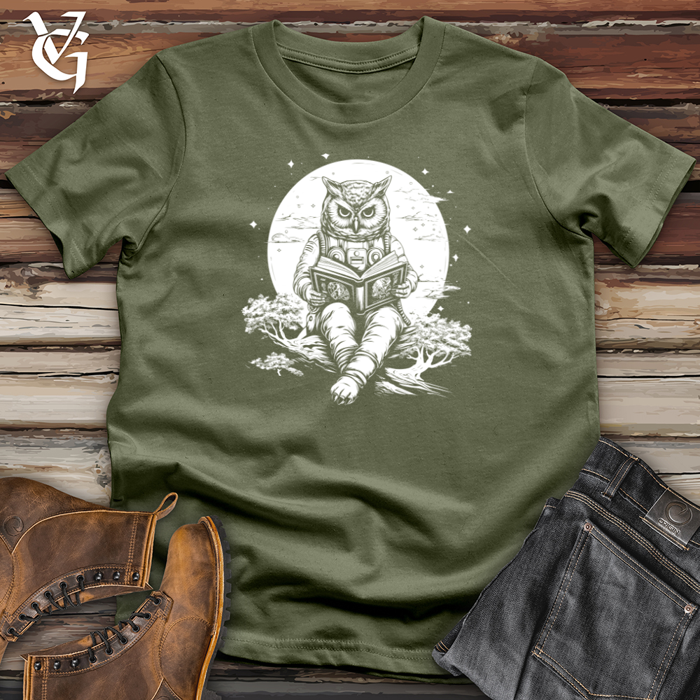 Viking Goods Astronaut Owl Softstyle Tee Military Green / L