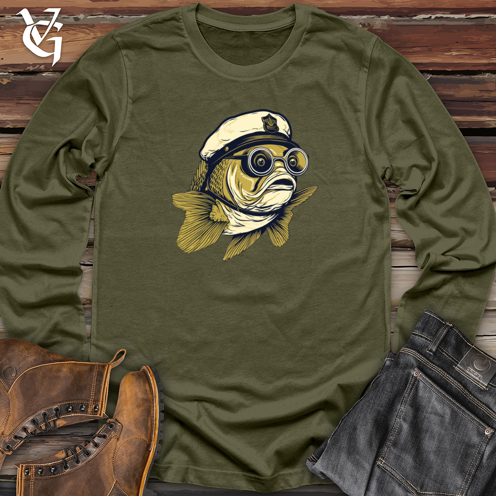 Viking Goods Aviator Fish Expedition Long Sleeve Military Green / L