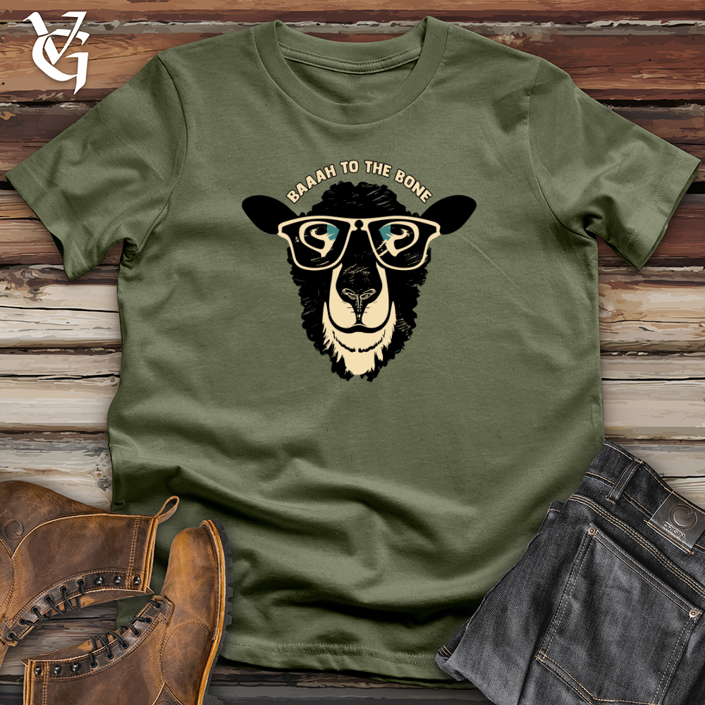 Viking Goods Baaah To The Bone Softstyle Tee Military Green / L