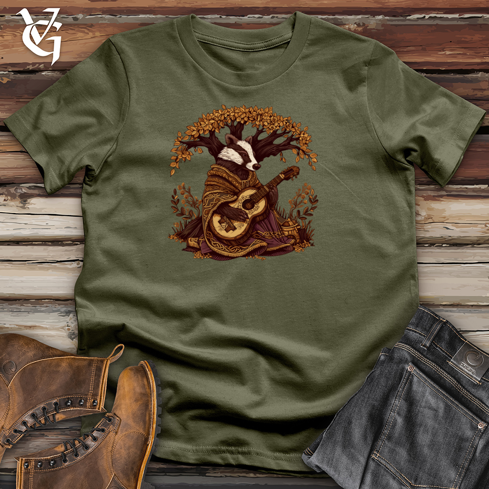 Viking Goods Badger Bard Serenade Cotton Tee Military Green / L