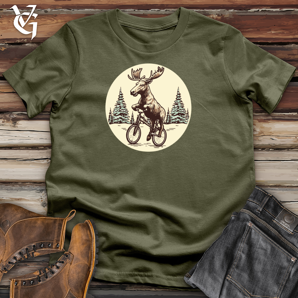 Viking Goods Balancing Bullwinkle Cotton Tee Military Green / L
