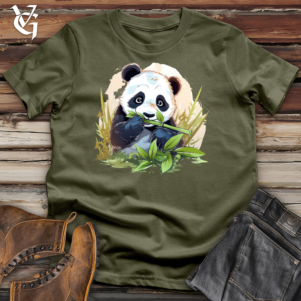 Viking Goods Bamboo Panda Cotton Tee Military Green / L