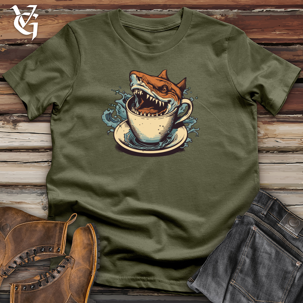 Viking Goods Barracuda Coffee Cotton Tee Military Green / L