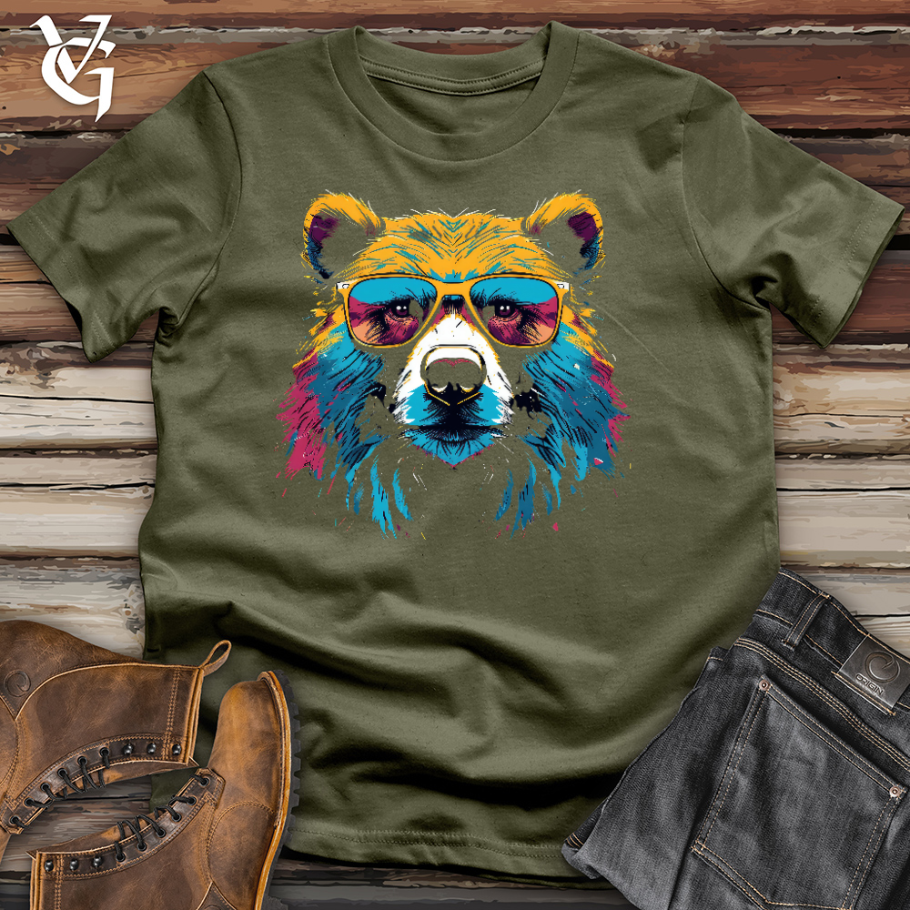Viking Goods Bear Ballin Cotton Tee Military Green / L