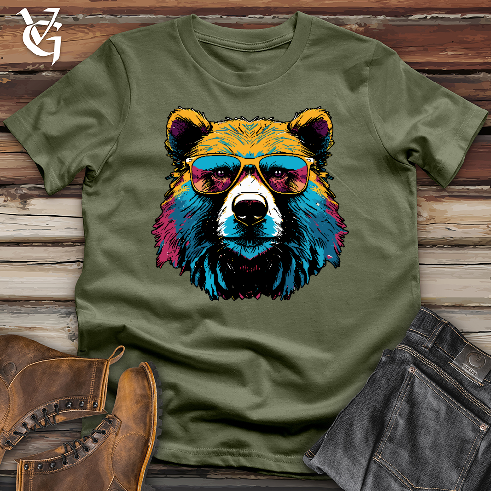 Viking Goods Bear Ballin Softstyle Tee Military Green / L