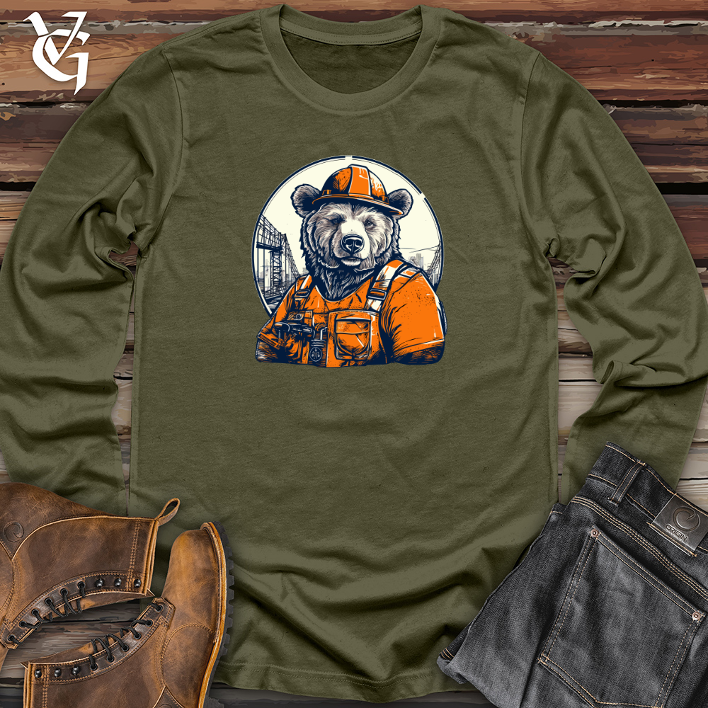 Viking Goods Bear Builders Brigade Long Sleeve Military Green / L