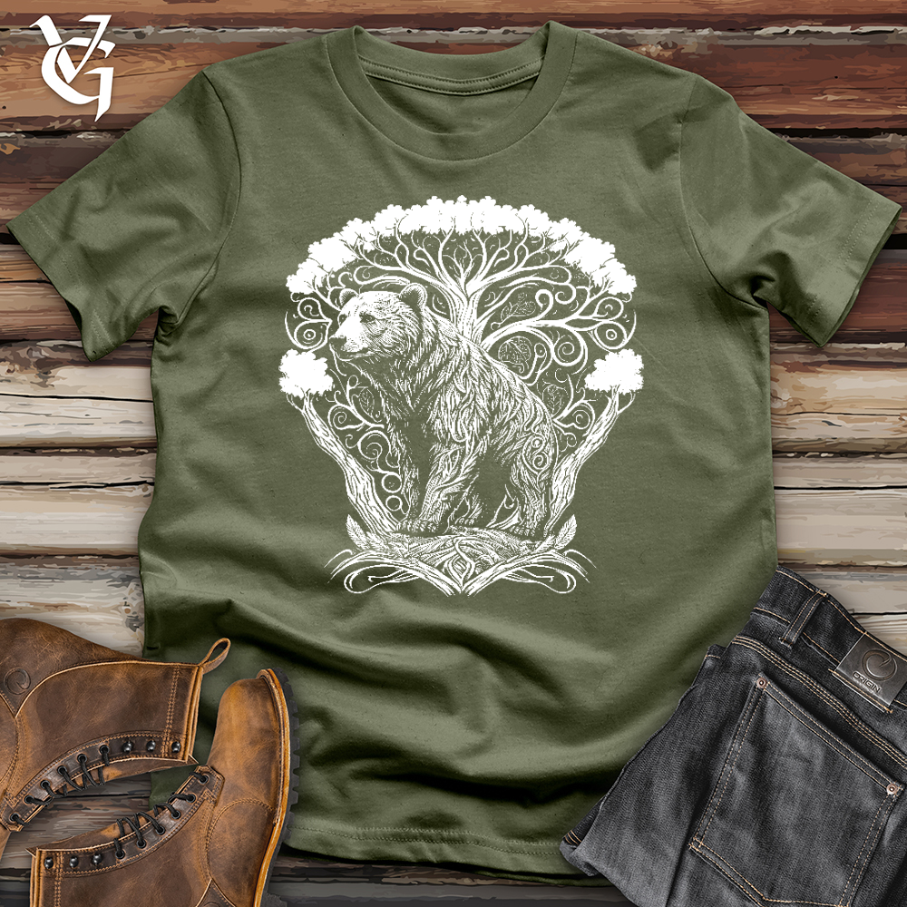 Viking Goods Bear of Life Softstyle Tee Military Green / L