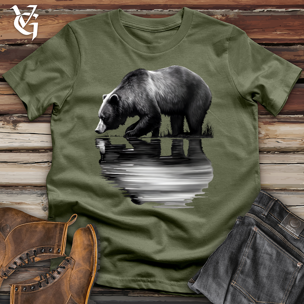 Viking Goods Bear Reflection Softstyle Tee Military Green / L