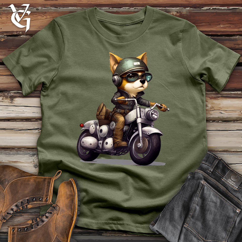 Viking Goods Biker Dog Softstyle Tee Military Green / L