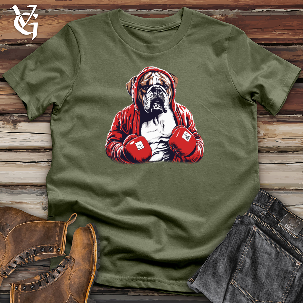 Viking Goods Bulldog Boxing Champion Softstyle Tee Military Green / L