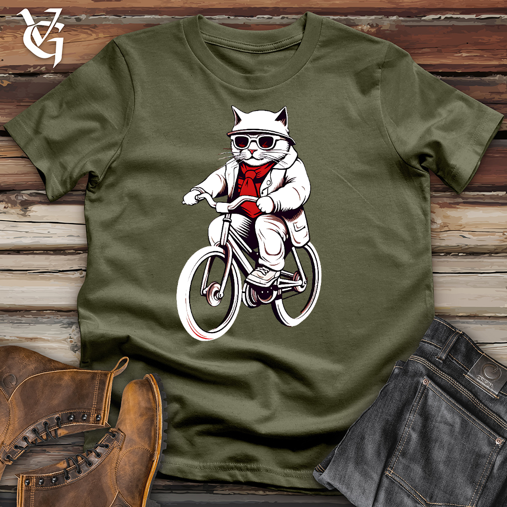Viking Goods Cat Cycle Cotton Tee Military Green / L