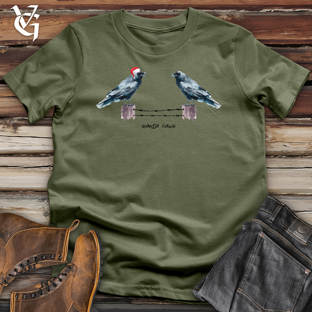 Viking Goods Cawing Ravens Softstyle Tee Military Green / L