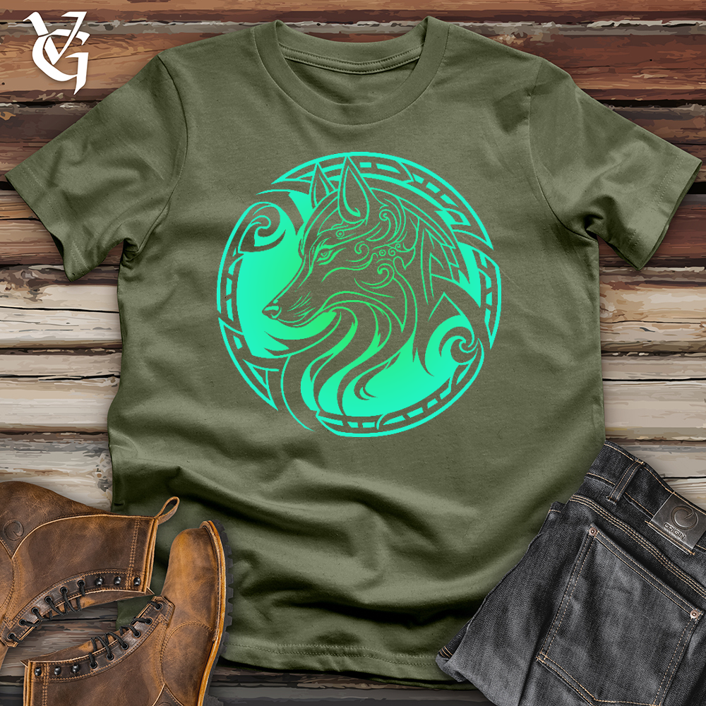 Viking Goods Celtic Wolf Softstyle Tee Military Green / L
