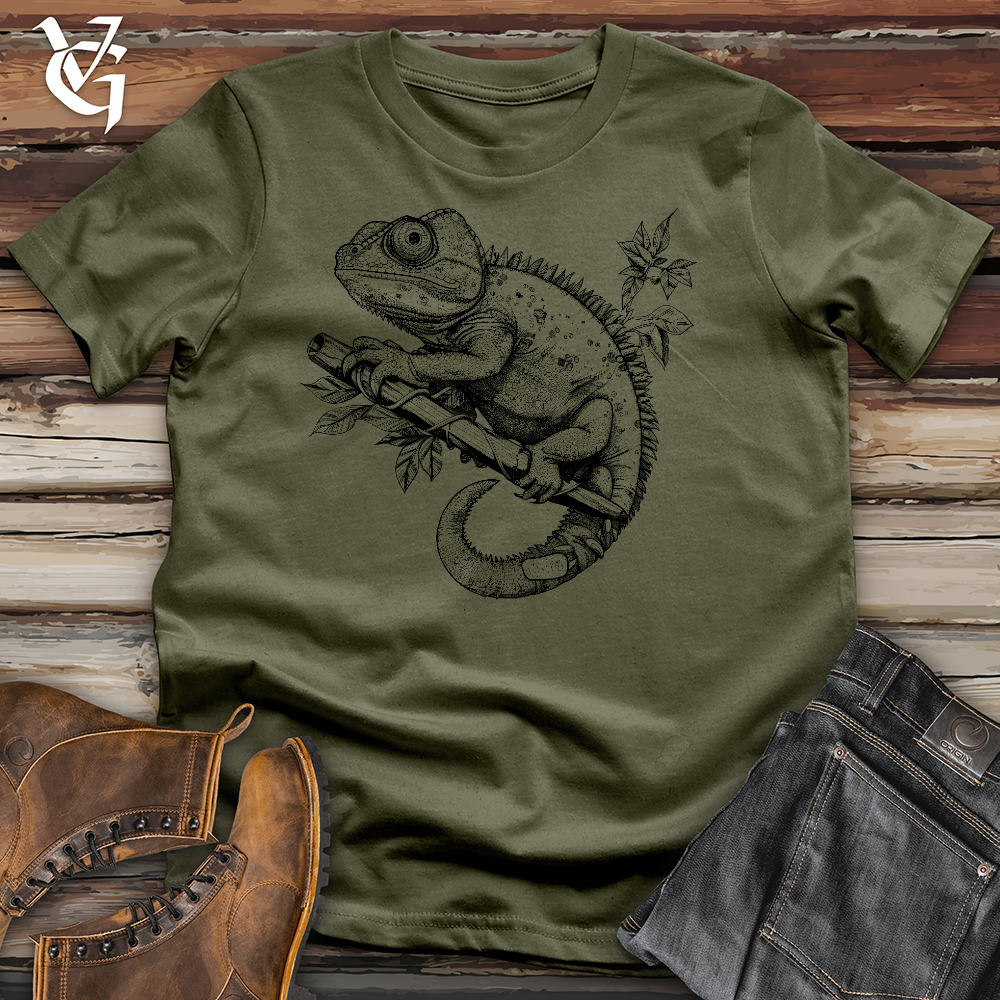 Viking Goods Chameleons Cotton Tee Military Green / L