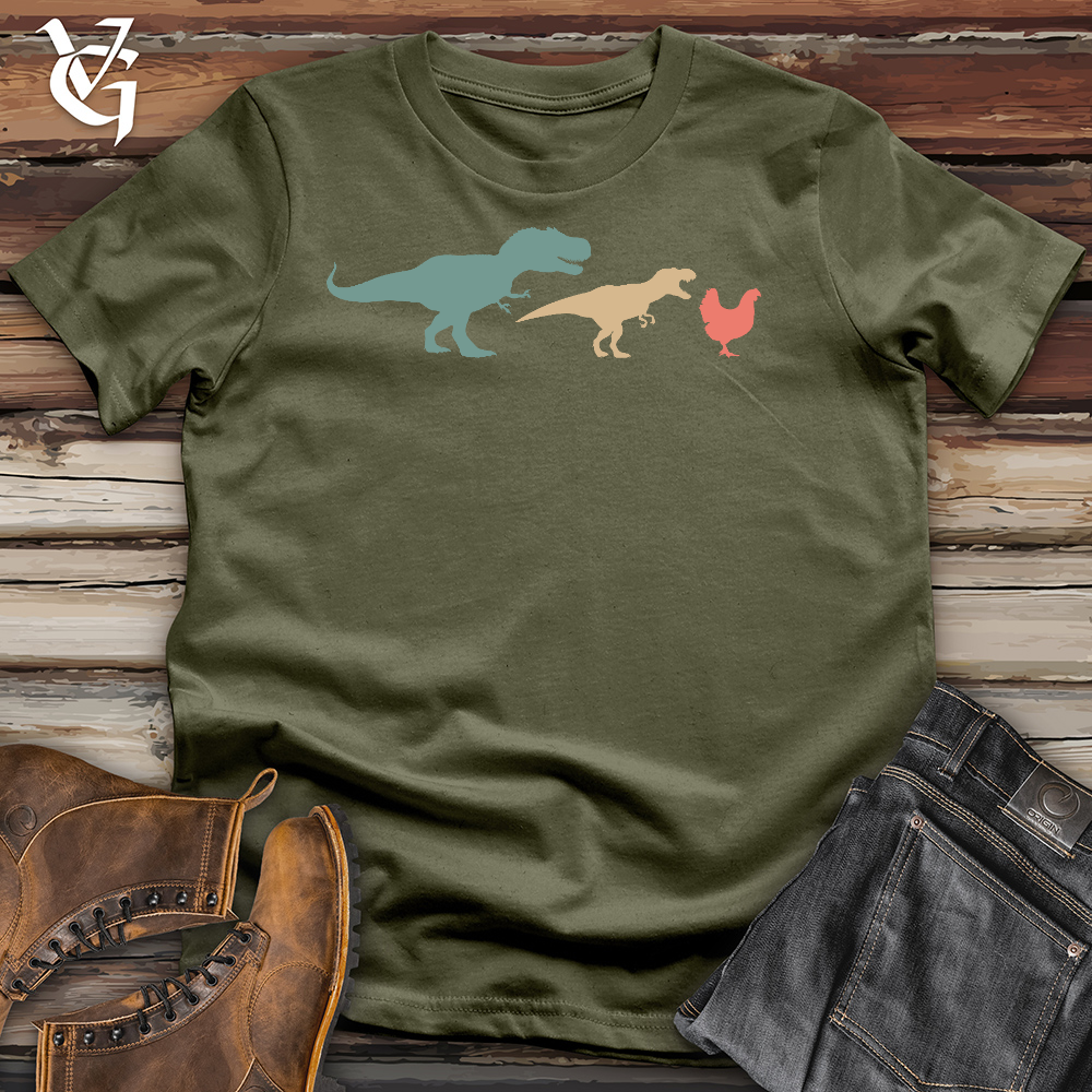 Viking Goods Chicken Evolution Cotton Tee Military Green / L