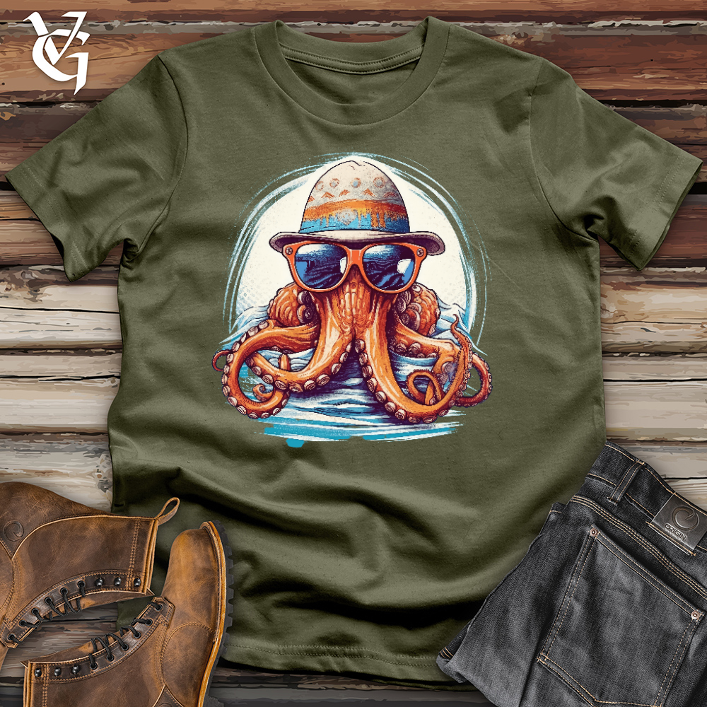 Viking Goods Cool Man Octopus Cotton Tee Military Green / L