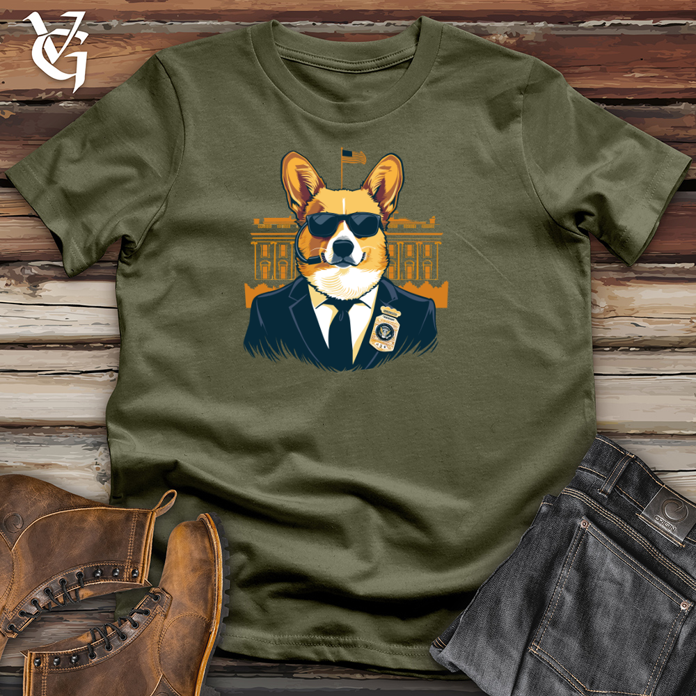 Viking Goods Corgi Secret Service Cotton Tee Military Green / L