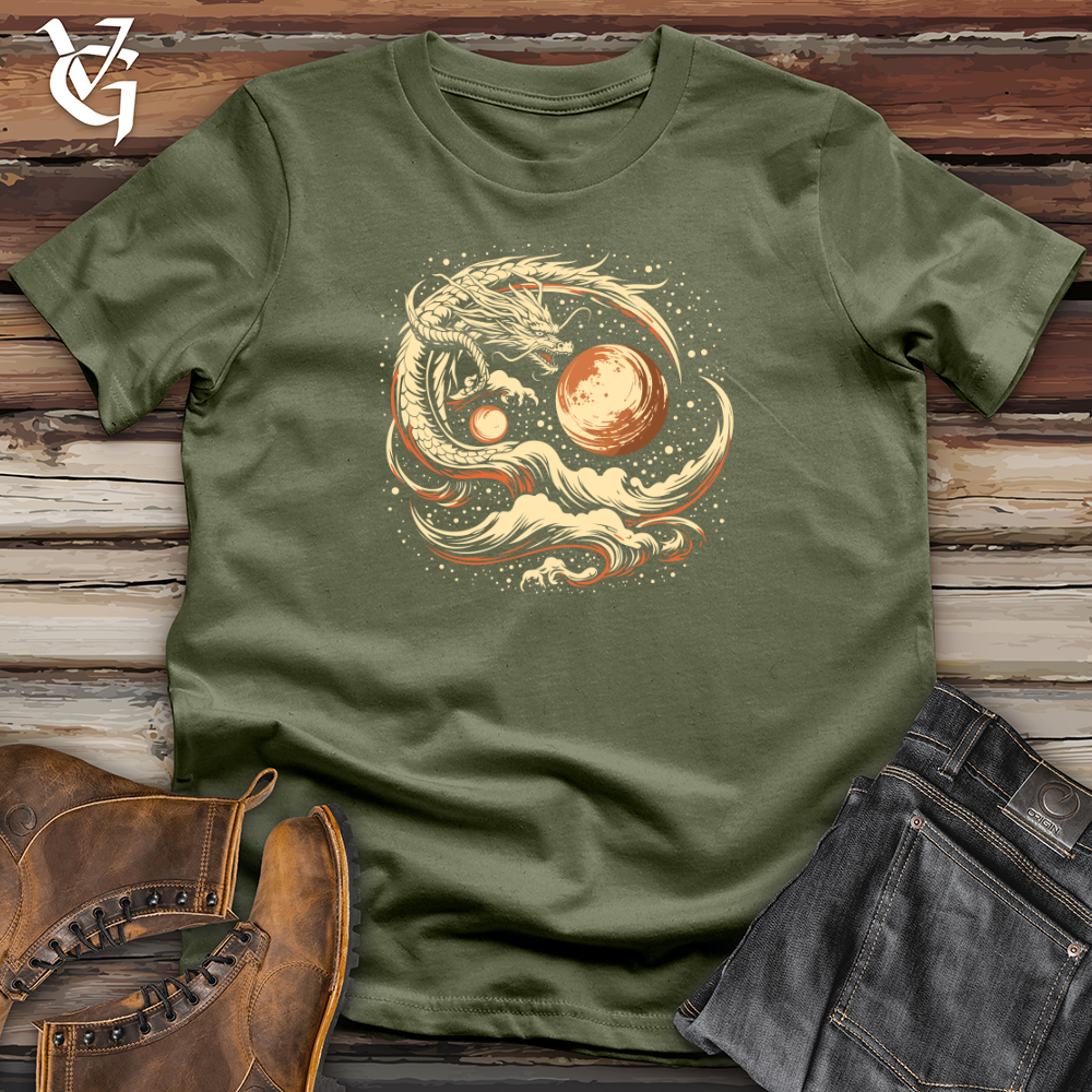 Viking Goods Cosmic Dragon Sky Navigator Softstyle Tee Military Green / L
