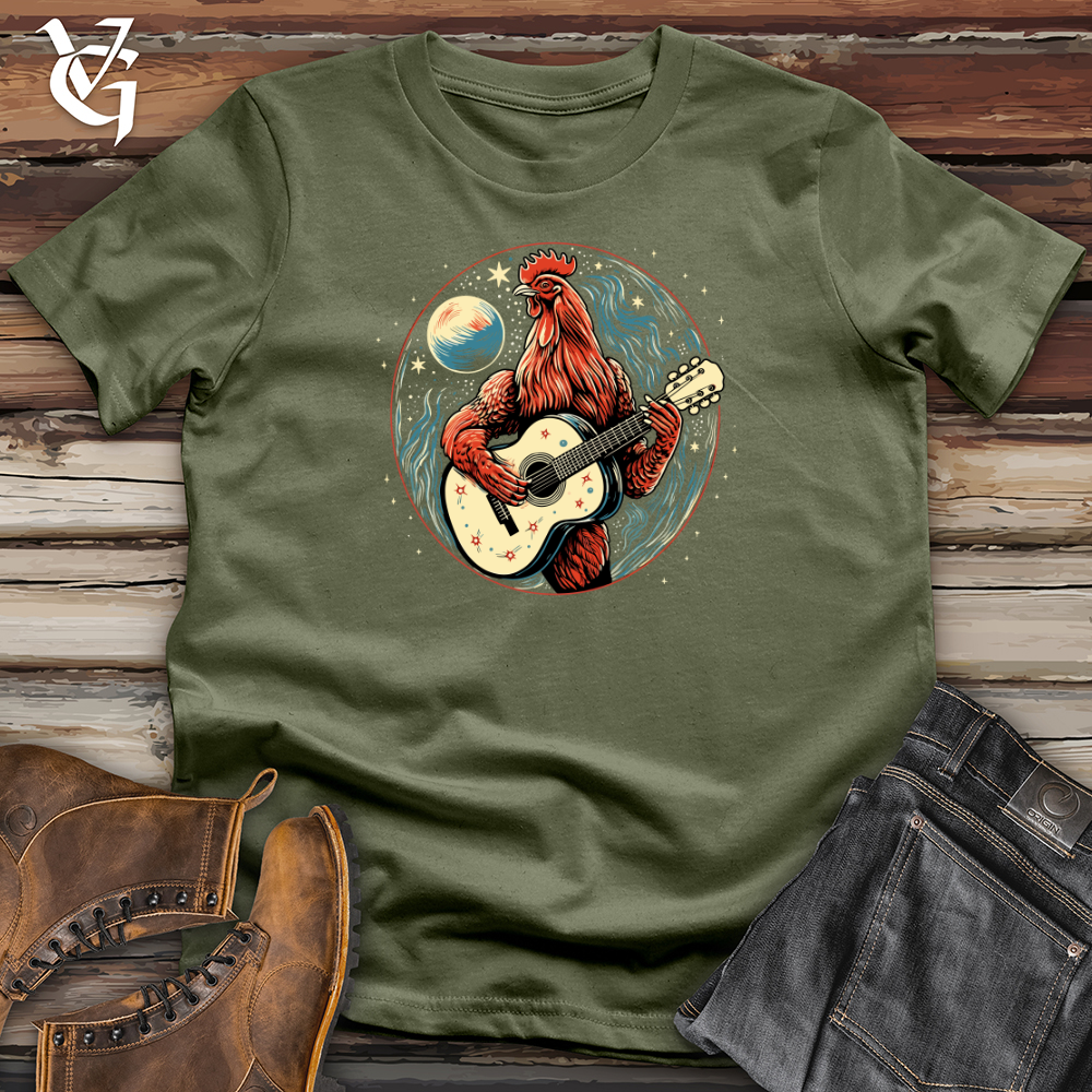 Viking Goods Cosmic Guitar Chicken Strum Softstyle Tee Military Green / L