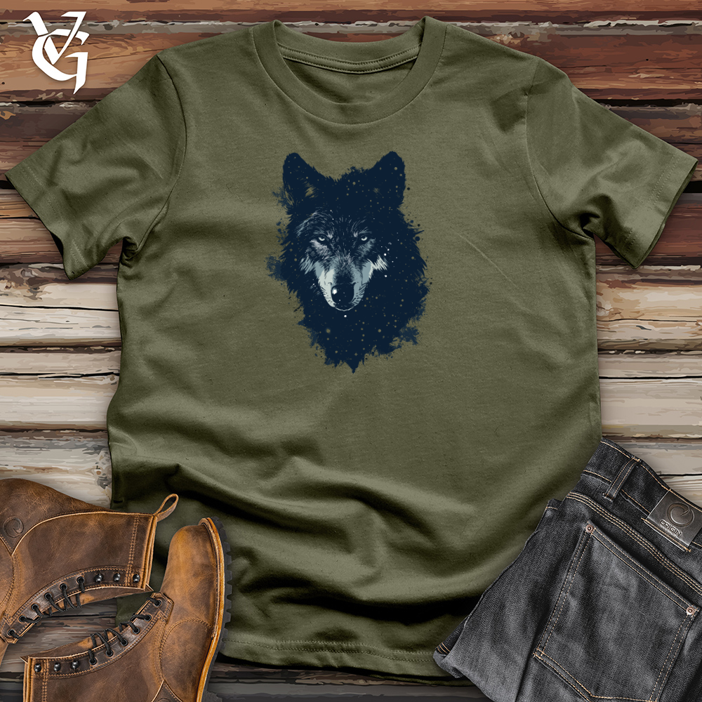 Viking Goods Cosmic Wolf Essence Cotton Tee Military Green / L
