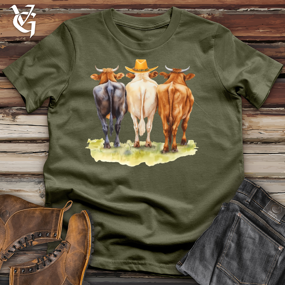 Viking Goods Cow Trio Cotton Tee Military Green / L