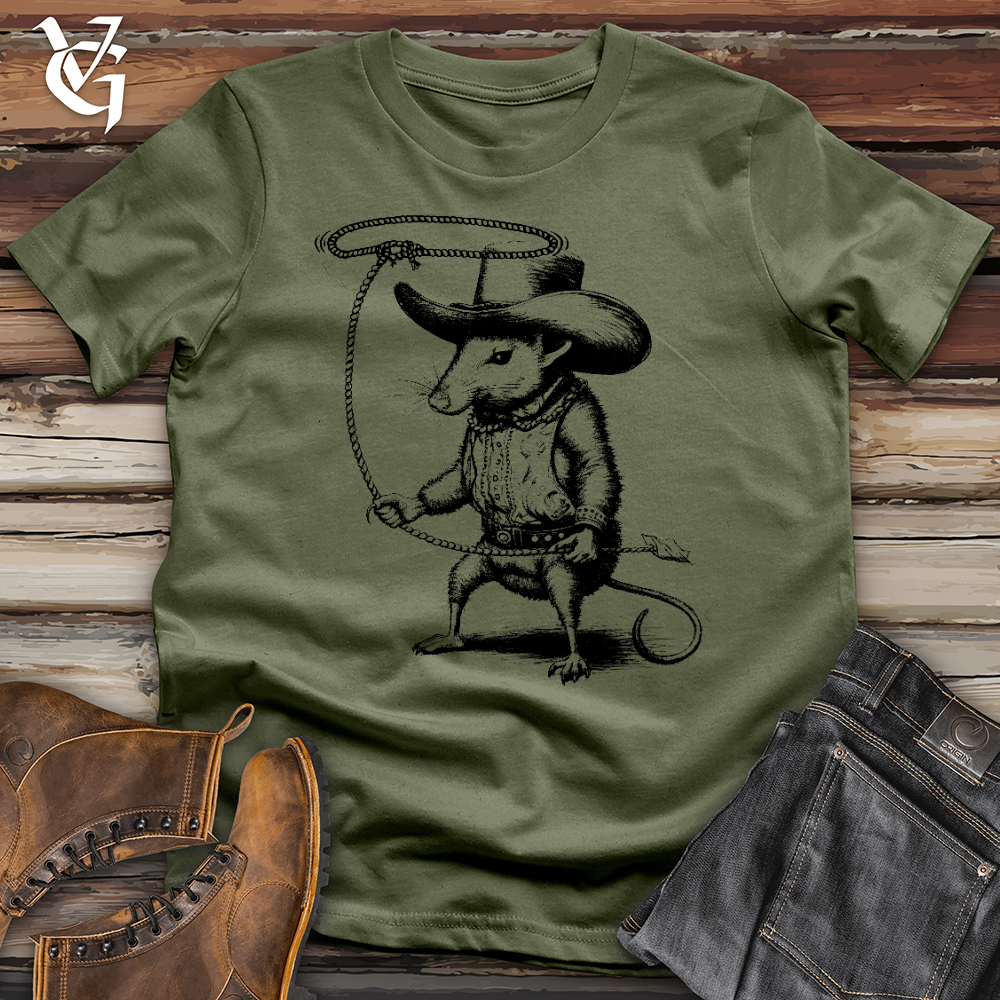 Viking Goods Cowboy Armadillo Softstyle Tee Military Green / L