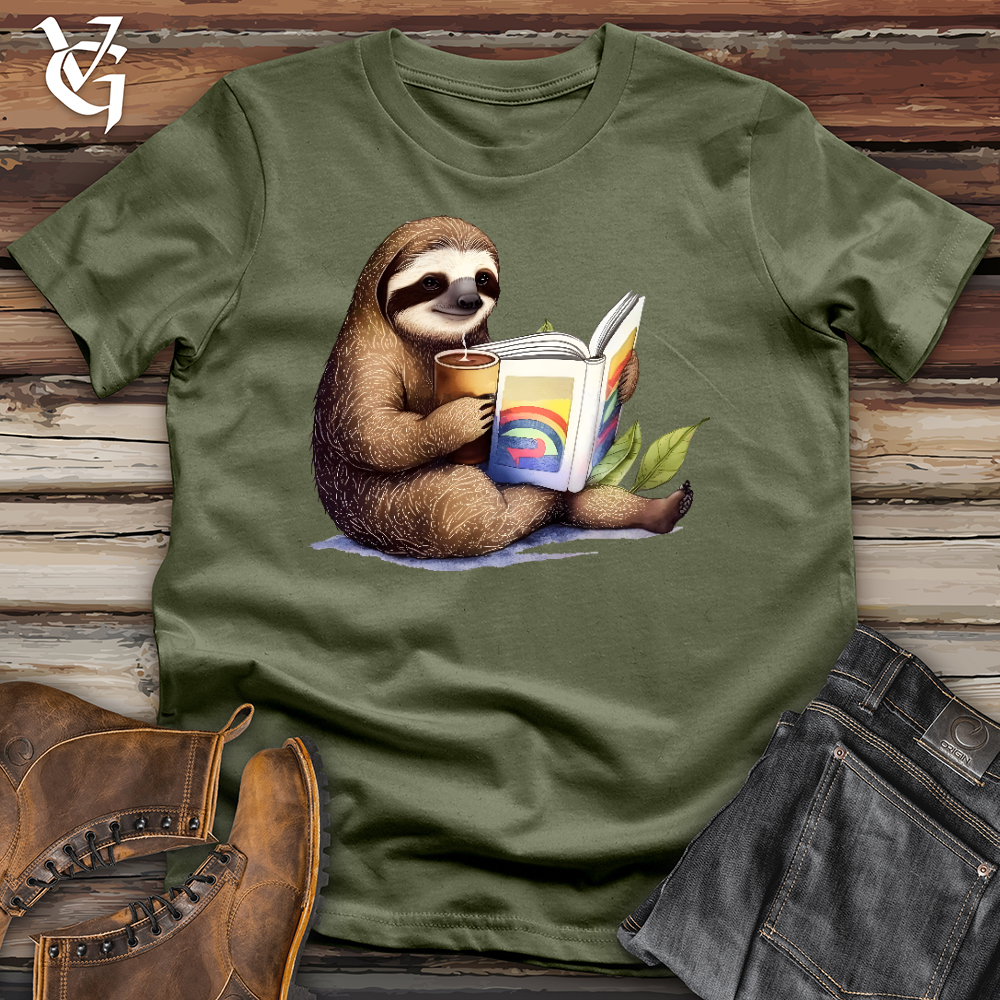 Viking Goods Cozy Sloth Softstyle Tee Military Green / L