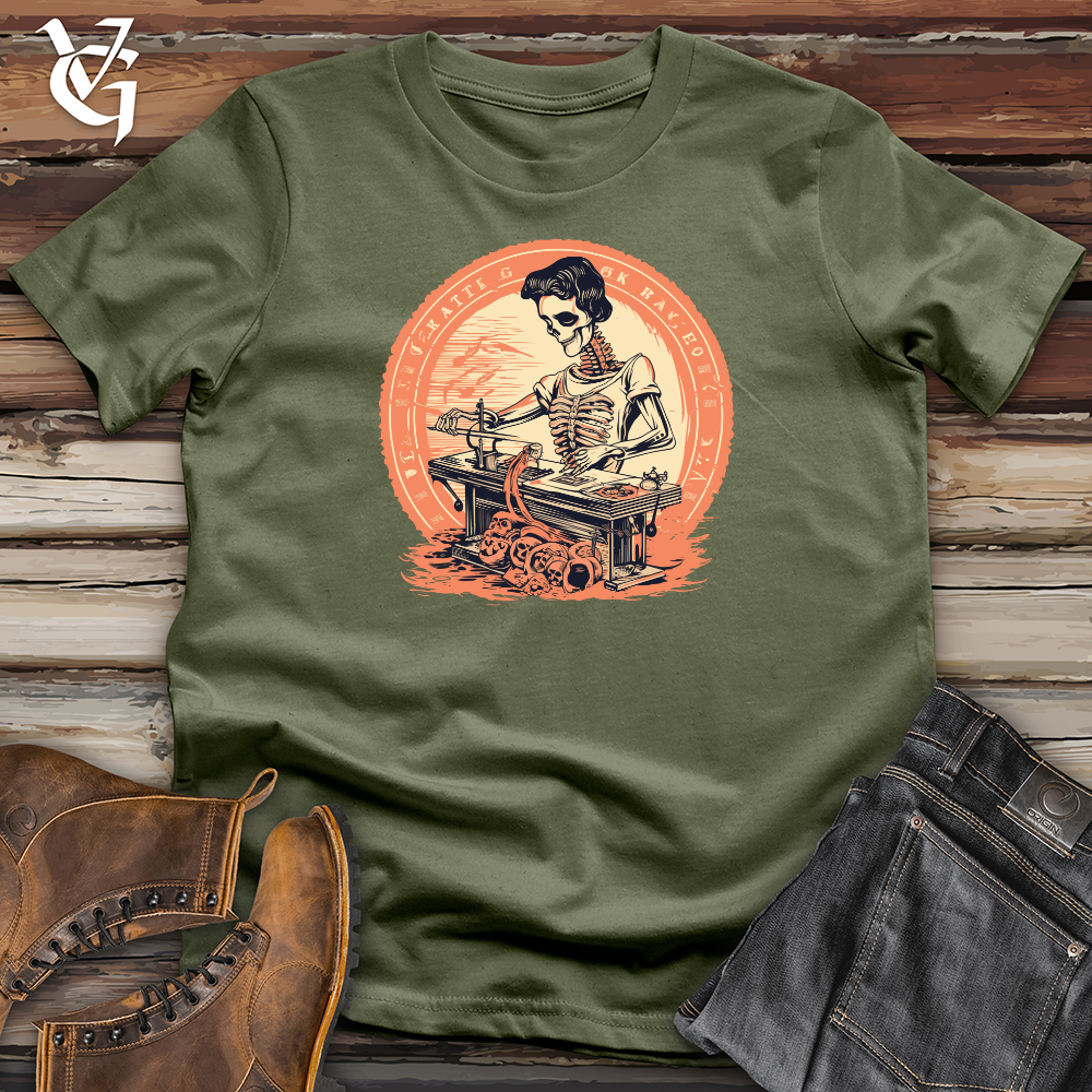 Viking Goods Crafty Peach Contractor Softstyle Tee Military Green / L