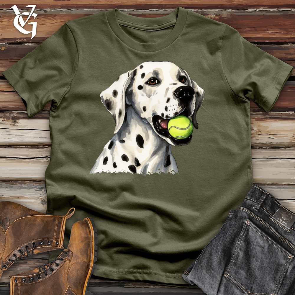 Viking Goods Dalmatian Fetch Cotton Tee Military Green / L