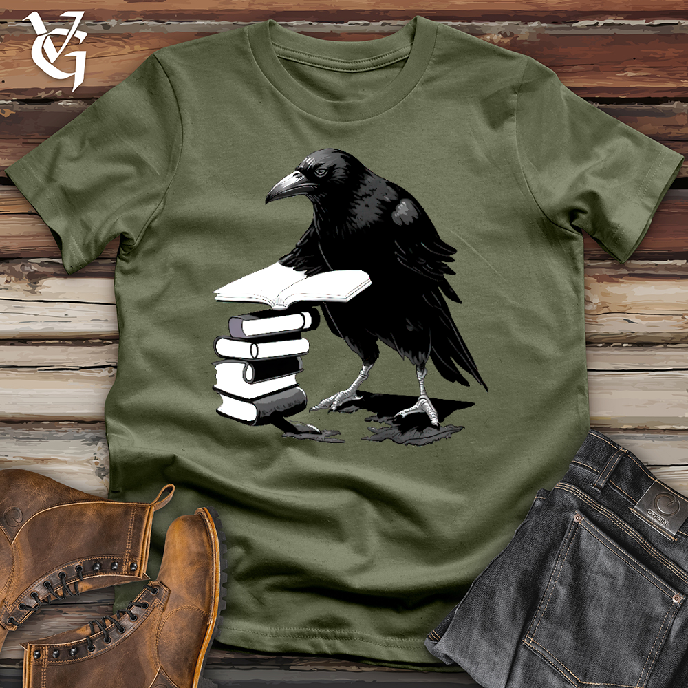 Viking Goods Diligent Raven Softstyle Tee Military Green / L