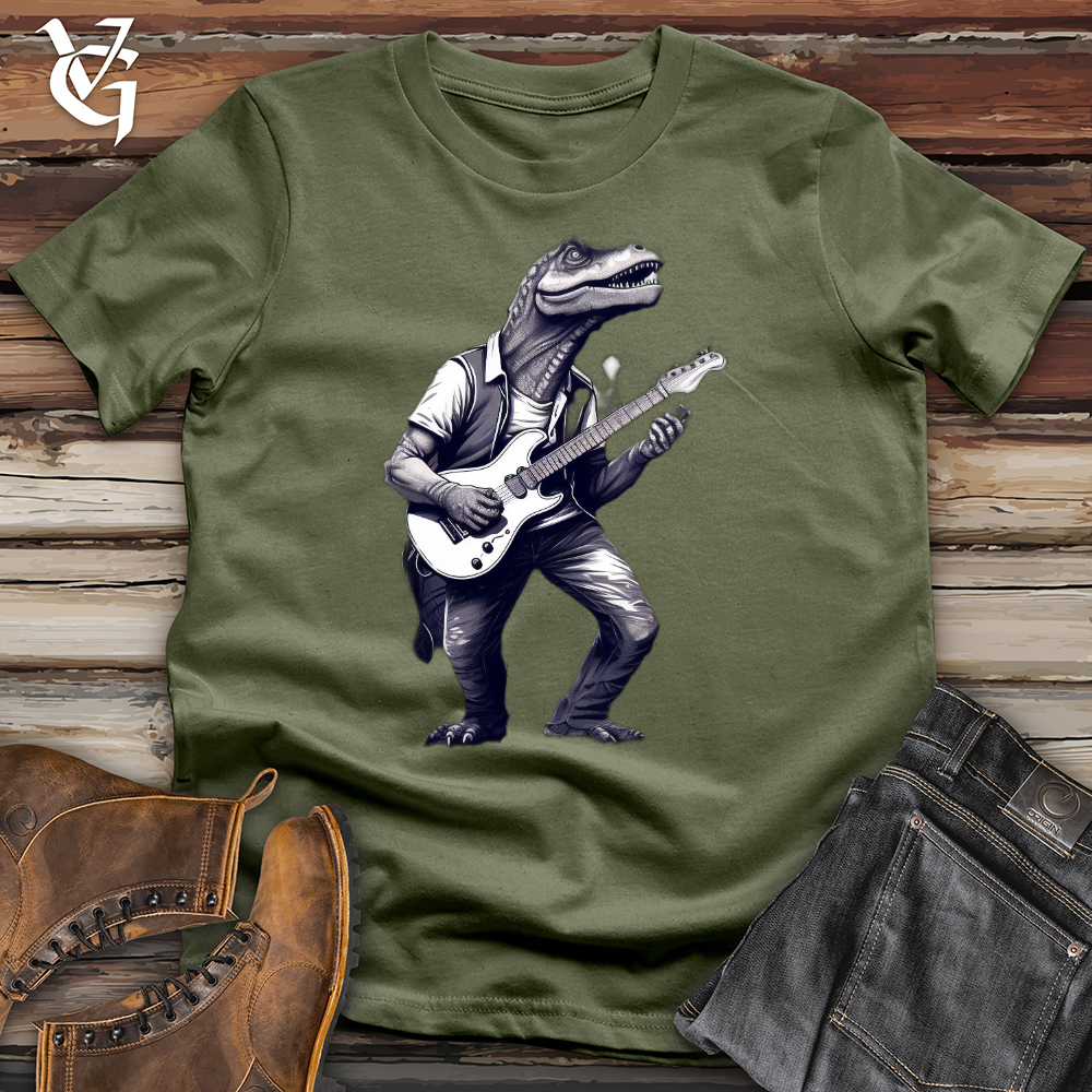 Viking Goods Dino Musician Softstyle Tee Military Green / L